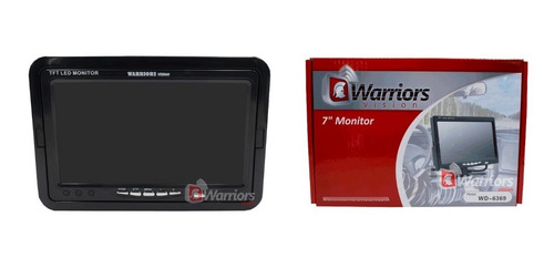 Pantalla Vehiculo Warriors 7 Pulgadas Sobreponer 2 Entradas