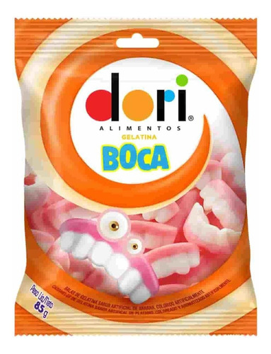 Bala Dori Gelatina Boca Dentadura 85g