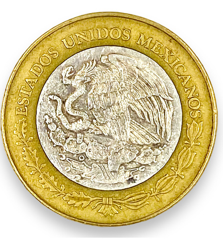 Moneda 100 Pesos Bimetalica Don Quijote 400 Aniv. Año 2005 (Usado)