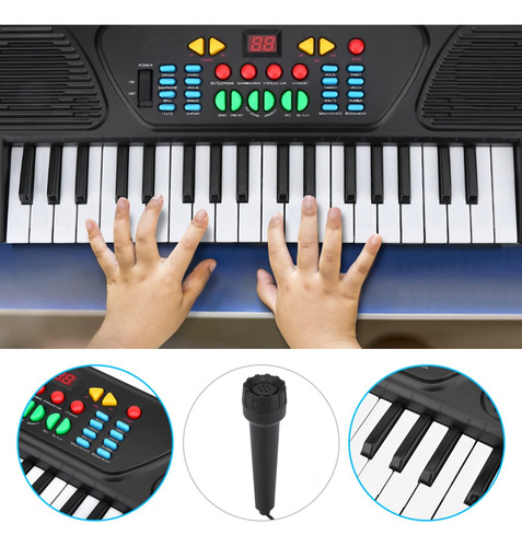 Teclado De Piano De 37 Teclas, Teclado Electrónico De