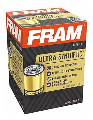 Fram Xg3600 Ultra Sintético Spin-on Del Filtro De Aceite Con