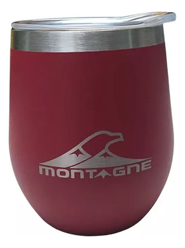 Vaso Termico Montagne Mate Acero Inoxidable Tapa Liviano