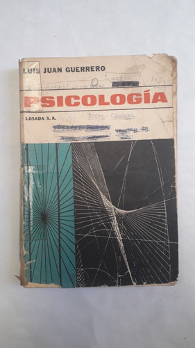 Libro Antiguo * Psicologia * Guerrero  Editorial Losada Dete