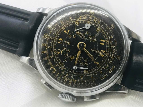 Relógio Uwaco Genève Militar Gilt Dial 1936 Relogiodovovô.