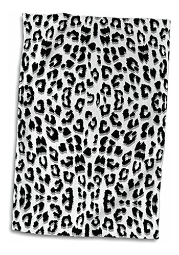 Toalla 3d Rose Snow Leopard Animal Print, 15  X 22 , Multico