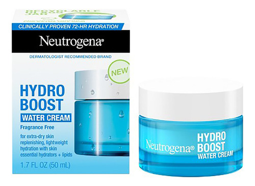 Neutrogena Crema De Agua Extra Hidratante Sin Fragancia Hydro Boost 1.7 Fl Oz 50 Ml Con Hidratantes Hialuronico Y Lipidos