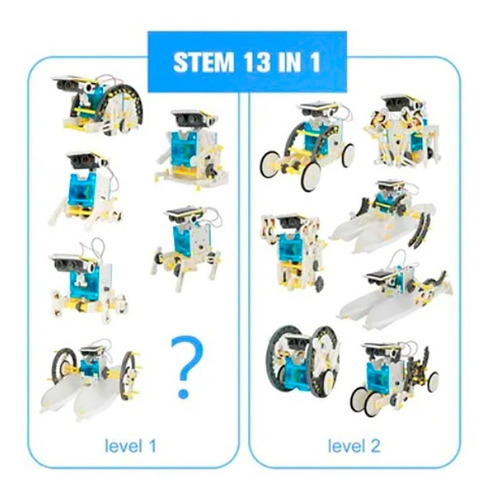 Juego Para Armar Solar Kit 13 En 1 - Robots