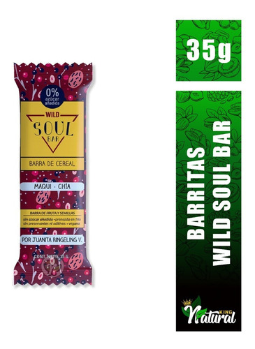 Barrita De Maqui Y Chía Wild Soul Bar 35g Natural King