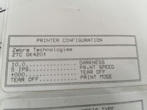 Imagen 5 de 7 de Impresora De Etiquetas Zebra Gk420t