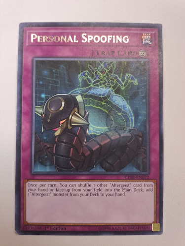 Personal Spoofing Cibr-en072 Rare Yugioh 