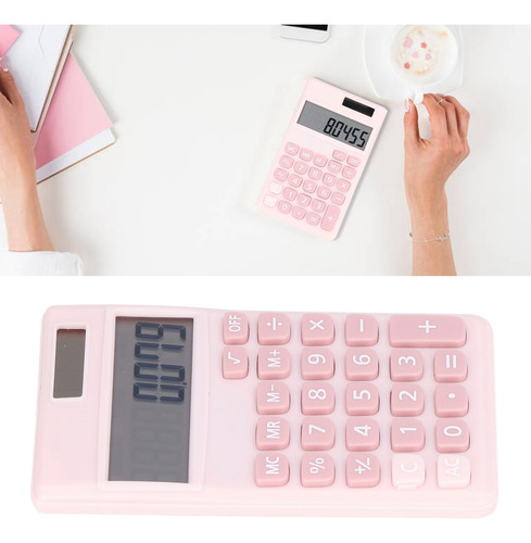 Calculadora Solar Ecológico Pequeña Portátil 8 Digitos Lcd