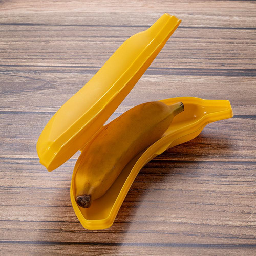 Kit 3 Potes Porta Metade Frutas Banana Maçã Morango Plasútil