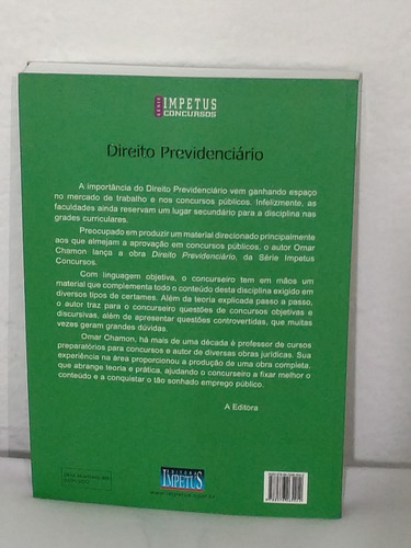 Direito Previdenciário - Recomendado P/ Estudo Comparado-new