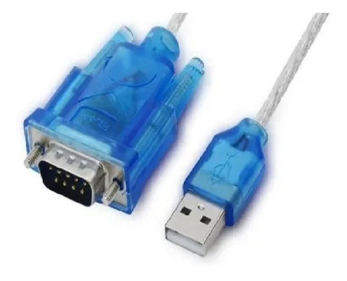Cable Usb 2.0 Serie Serial Adaptador Puerto Db9 Rs232 Macho Azul