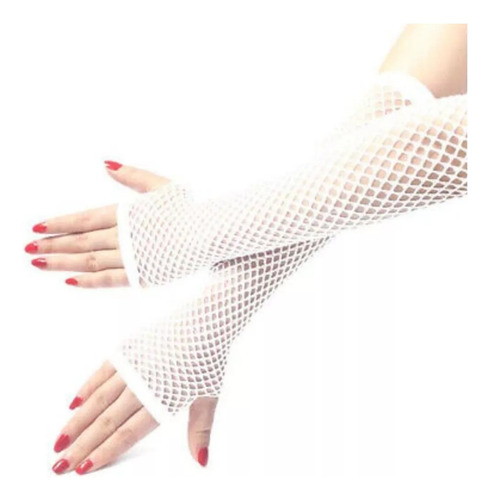 Guantes De Red Largos Nostalgia Cotillón