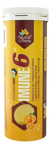 Imune 6 Vitamina C 1g, A, D, B6 Com Zinco E Selênio