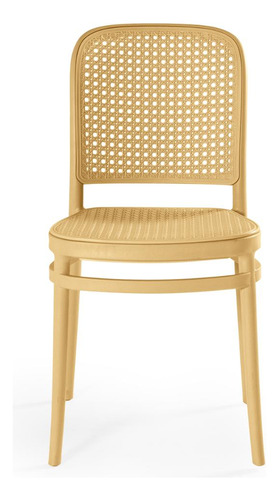 Mesa De Jantar Eiffel Preta 120x80cm Com 4 Cadeiras Roma Cor Nude