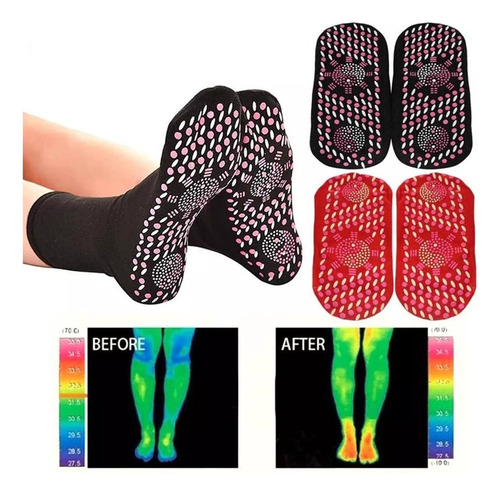 6 Pares De Calcetines Magnéticos Para Terapia De Circulación