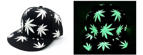 Jockey Snapback Gorro Diseño Cannabis Fluorescente / Sexyman