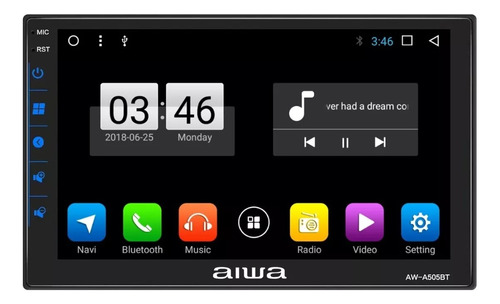 Radio Auto 7´´android 12 Touch Hd Aiwa Aw-a505bt / Musicarro