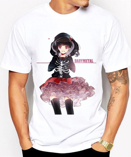 Camisas Para Hombre Blancas Babymetal Diseños Corazón 