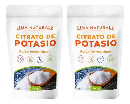 Citrato De Potasio Lima Naturals 200 G Pack X 2