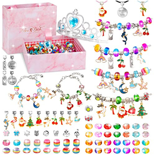Kit De Fabricación De Pulseras De Dijes, 92 Piezas De ...