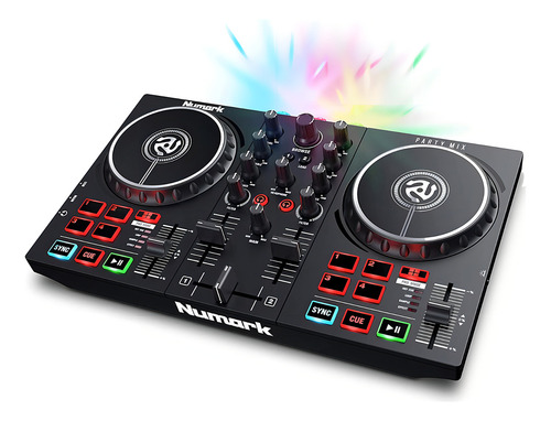 Controlador De Dj Numark Party Mix Il C/espectáculo De Luces Negro
