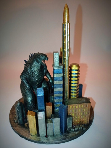 Godzilla Figura Película Ciudad Coleccionable Nuevo Godzila