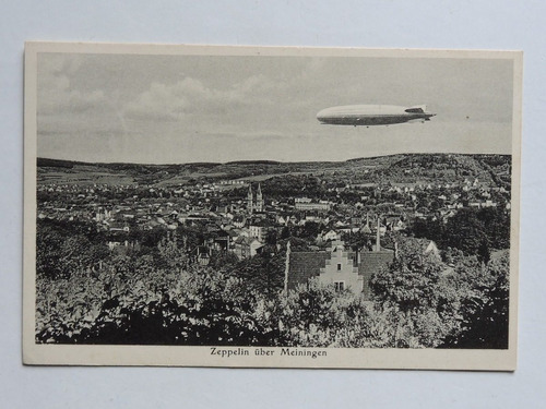 Alemanha Postal Pk Zeppelin Circulado 1928