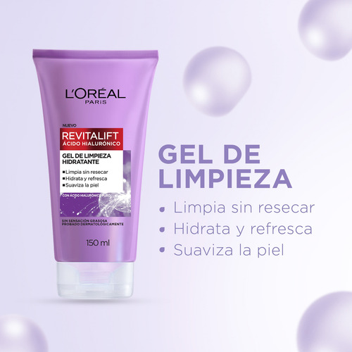 Kit L'oréal Paris Ácido Hialurónico Gel + Crema Día + Sérum