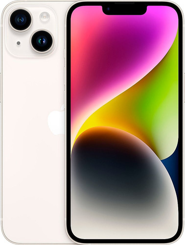 Apple iPhone 14 (128 Gb) - Starlight / Blanco Estelar - Desbloqueado E Sim Grado A (Reacondicionado)