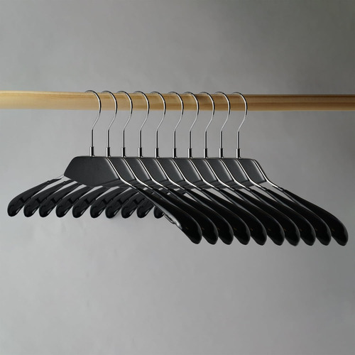 Perchas De Madera Para Ropa Con Gancho Plateado, 100 Uds.