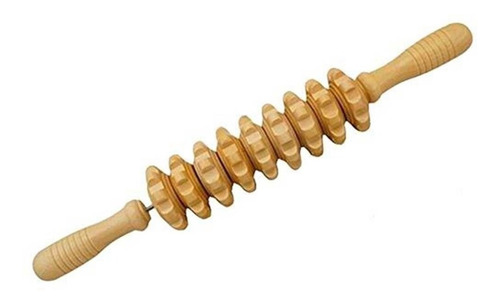Rodillo de masaje Crossfit Pilates color nude color madera