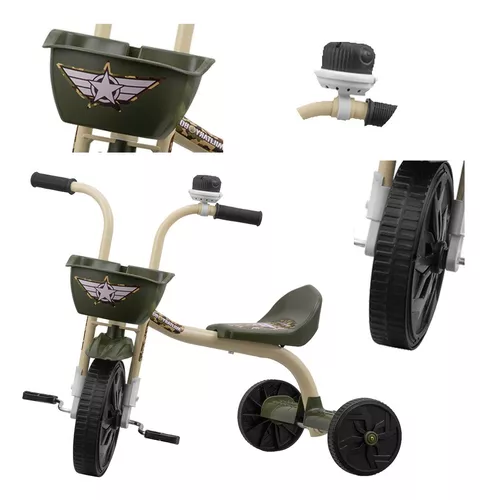 Triciclo Infantil Ultra Bikes Motoca Com Buzina Menina/Menino