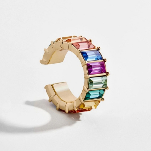 Pendientes De Diamantes De Colores Con Incrustaciones De Eur