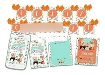 Comprar Kit Imprimible Candy Bar Animales Del Bosque Zorrito Oso