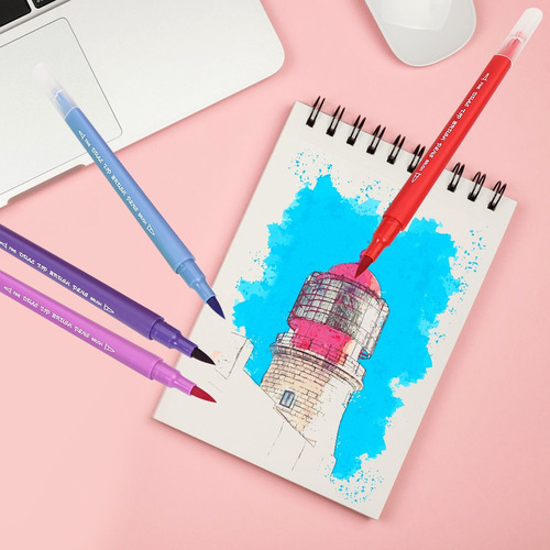 Cv Brush Pen Fineliner Dual Journaling Tip Brush Art 100
