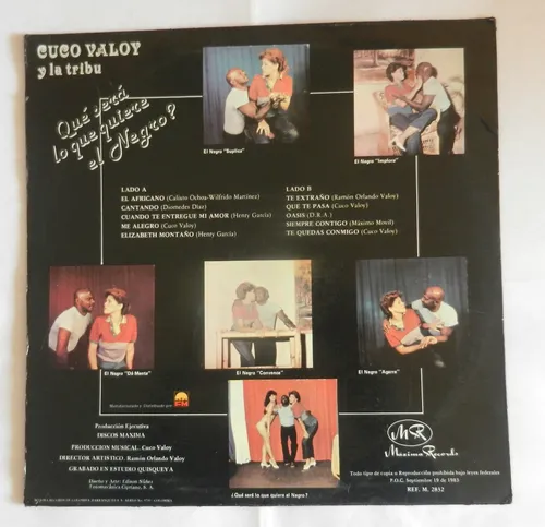 Lp Vinilo Cuco Valoy Qué Sera Q Quiere El Negro Macondo Rcds (Usado)