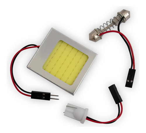 Foco Luz Led Auto Interior Cob 40x35mm Blanco Ds