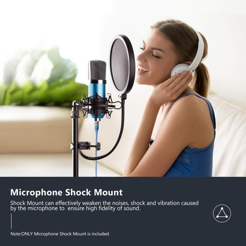Imagen 2 de 10 de Shock Mount Standard Para Microfono Condenser Marca Elefir