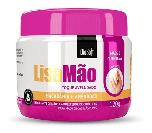 Creme Lisa Mão Hidratante E Amolecedor De Cuticulas Biosoft