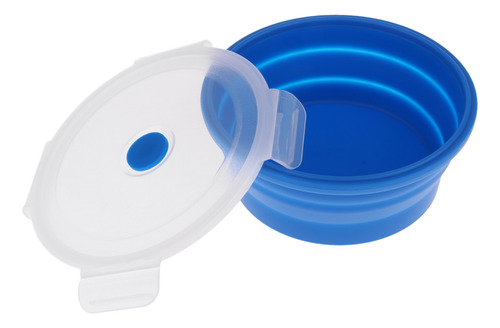 Cuenco Plegable De Silicona Azul De 400 Ml