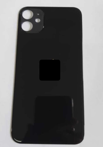 Tapa Trasera Cristal Color Negro iPhone 11