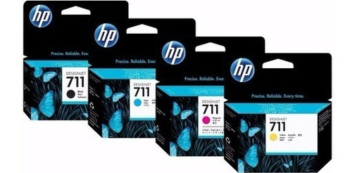 Cartucho Combo Hp 711 Negro 80ml + 711 Colores Orig T120 520