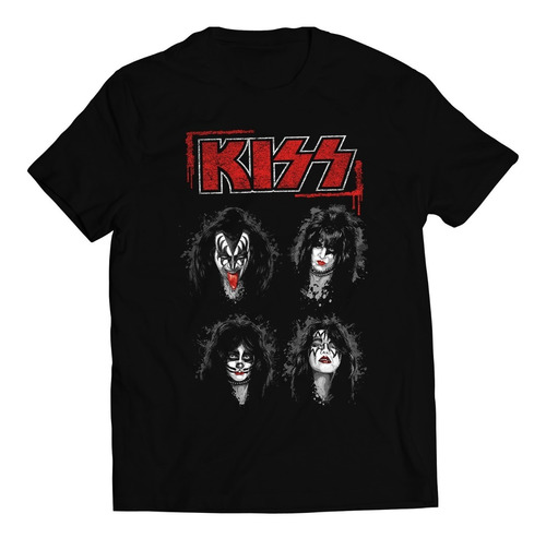 Polera Música - Kiss - Four Faces