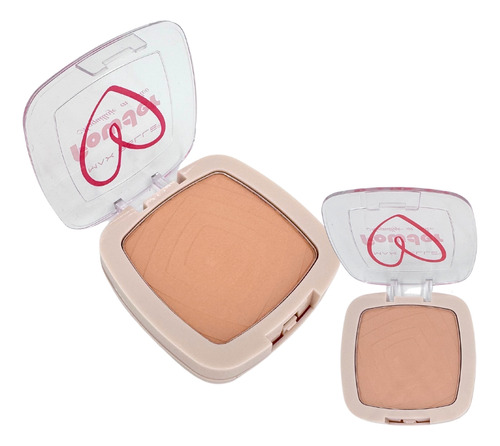 Polvo Compacto Con Esponja Y Espejo Maquillaje Powder Matte