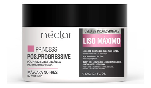 Néctar Cosméticos Máscara Princess Pós Progressiva 300g