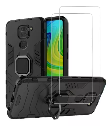 Para Xiaomi Redmi Note 9 - Case Funda Armadura + Vidrio