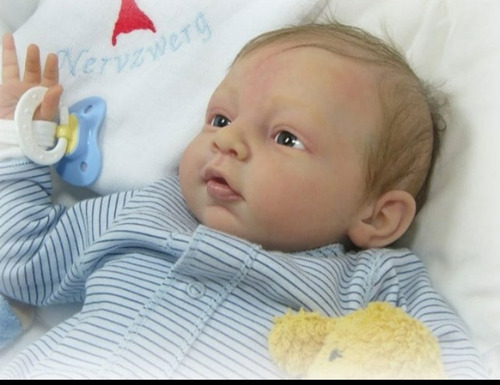 Kit Molde Bebê Reborn Till C/ Corpinho Tecido E Olhos